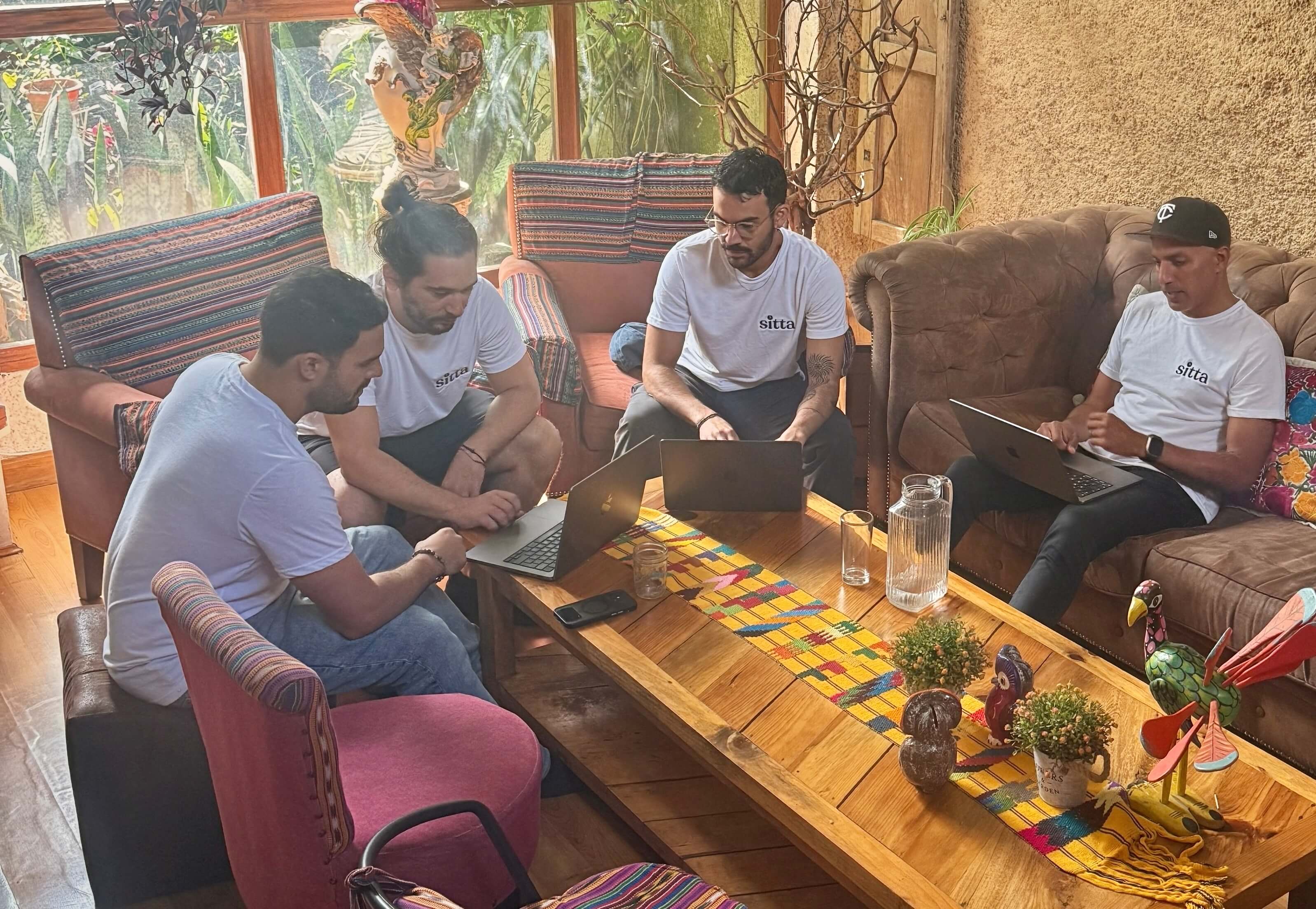 Team members collaborating